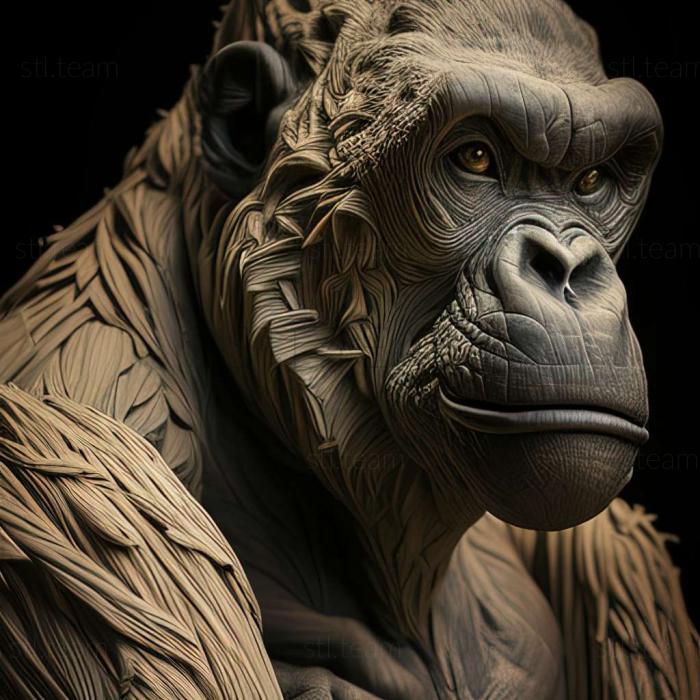 3D model Notogomphus gorilla (STL)