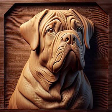 3D model Tazy dog breed dog (STL)