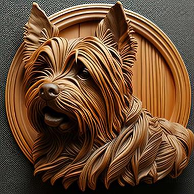 3D model Australian Silky Terrier dog (STL)