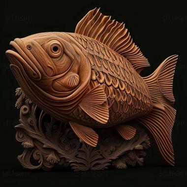 3D model Southern afiosemion fish (STL)