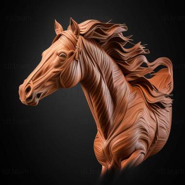 3D model Aniline horse famous animal (STL)
