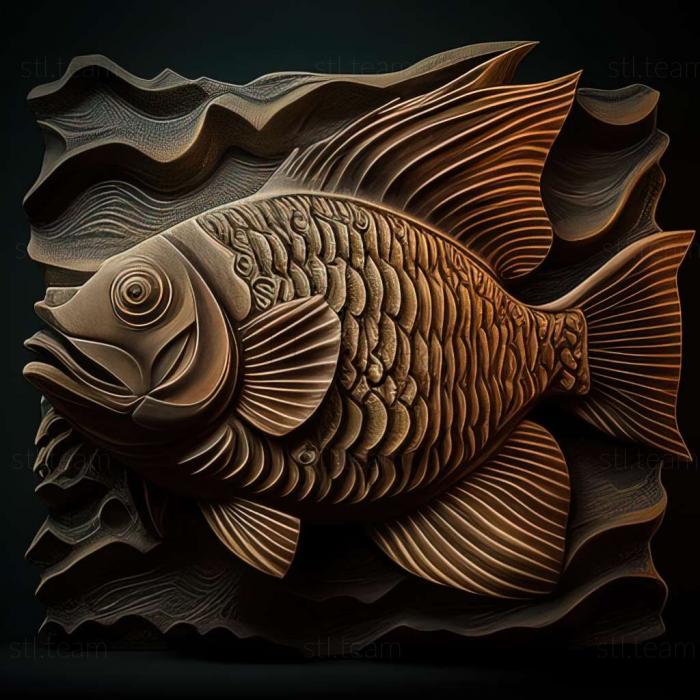 3D модель Колумбийская рыба Hifessobricon (STL)