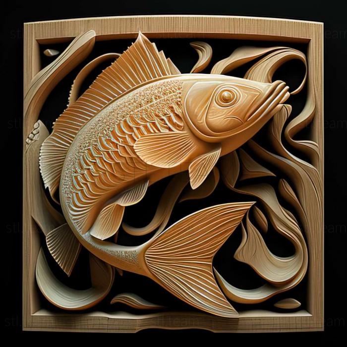 3D model Malabar danio fish (STL)