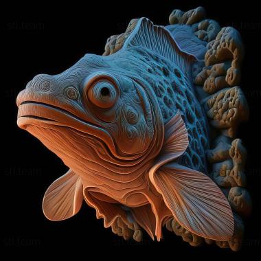 3D model Epinephelus malabaricus (STL)