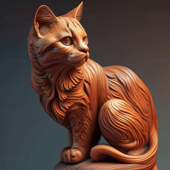 3D model Liof cat breeds cat (STL)