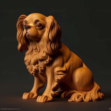 3D модель Собака континентальний той спаніель (STL)