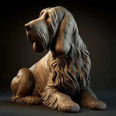3D model Italian spinone dog (STL)