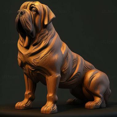 3D model Spanish Mastiff dog (STL)