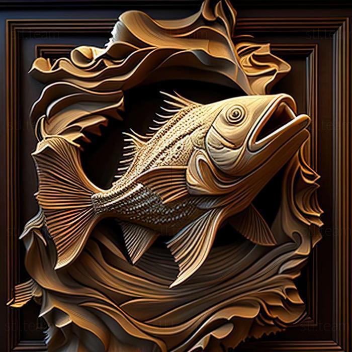 3D model Stargazer fish fish (STL)