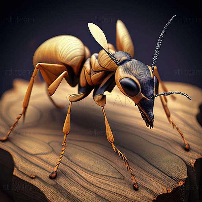 3D model Camponotus hemichlaena (STL)