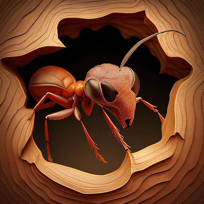 3D модель Pogonomyrmex maricopa (STL)