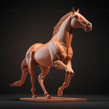 3D model Secretariat horse famous animal (STL)