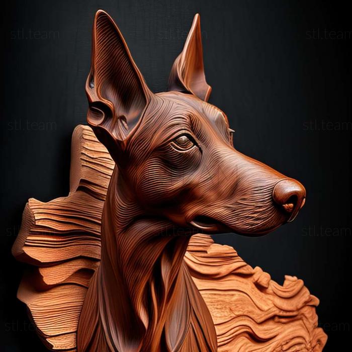 3D model Cirneco del Etna dog (STL)