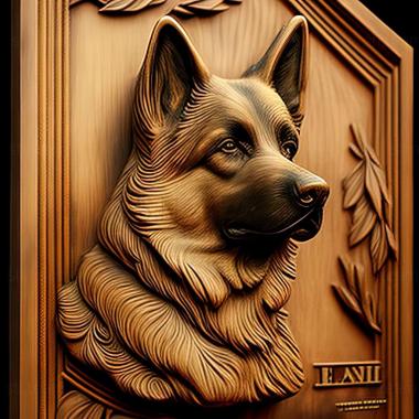 3D model Polish Lowland Shepherd dog (STL)