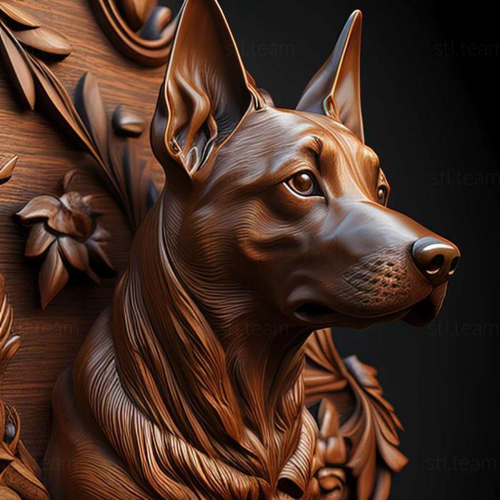 3D model Rajapalayam dog breed dog (STL)