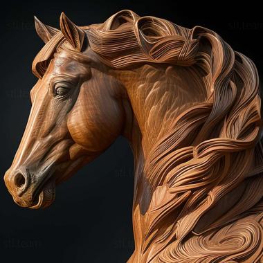 3D model Aniline horse famous animal (STL)