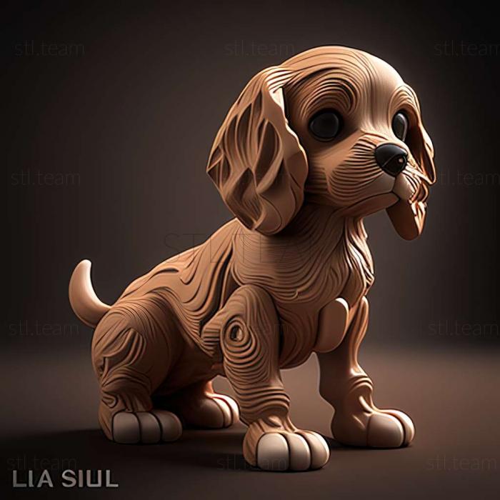 3D model LassieLassie comes homePel the dog (STL)