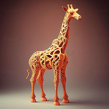 3D модель Знаменита тварина Жираф Медоуз (STL)