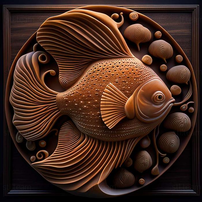 3D модель Риба дискус звичайна (STL)