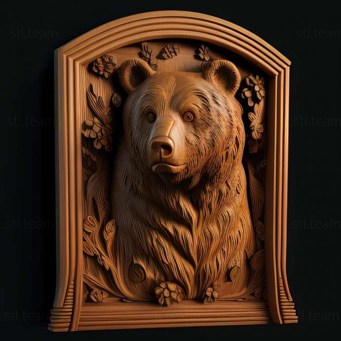 3D model Senya bear famous animal (STL)