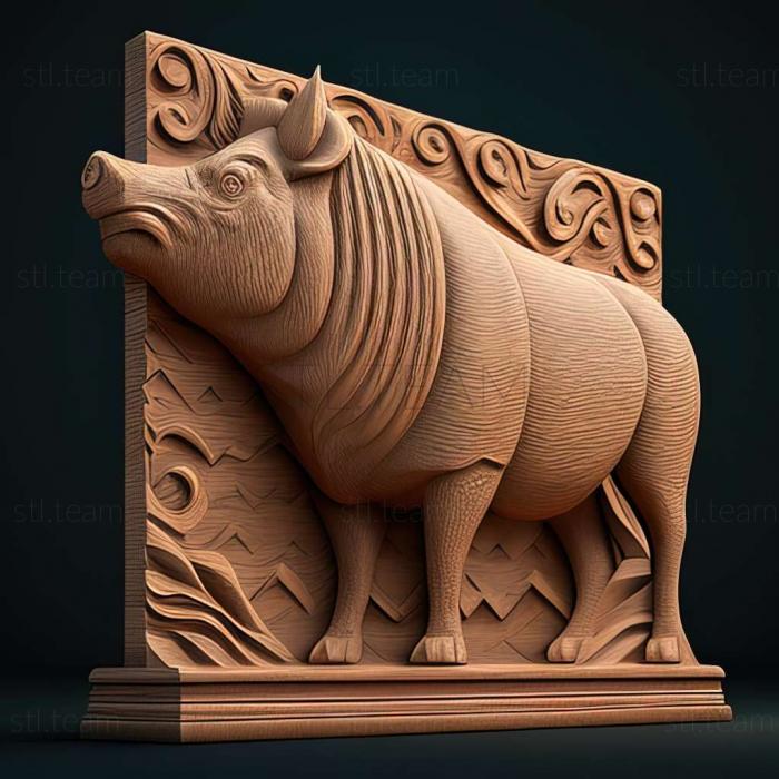 3D model Pigasus politics famous animal (STL)