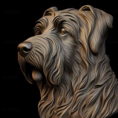 3D model Pyrenean Shepherd dog (STL)