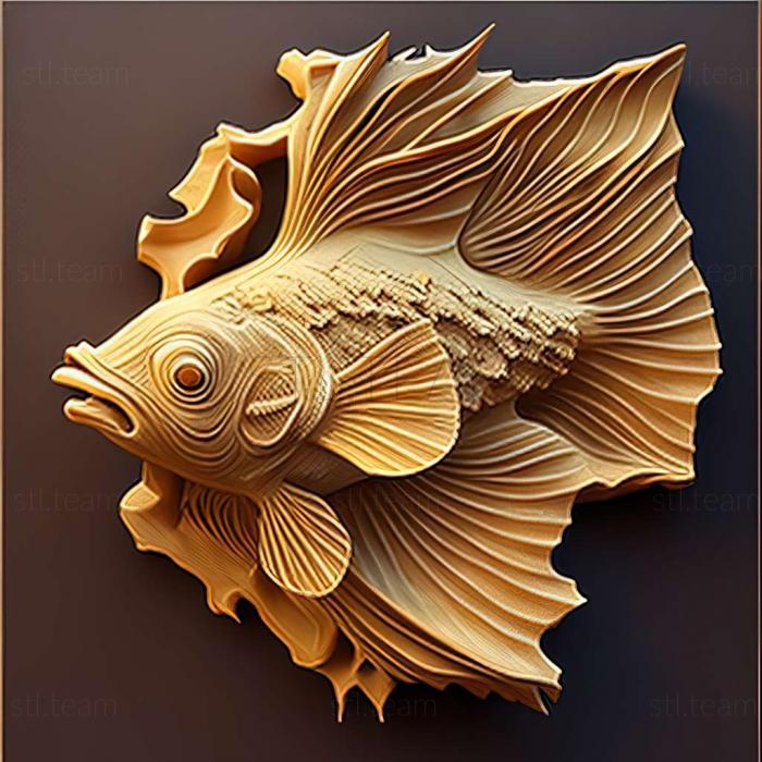 3D model Ancistrus claro fish (STL)