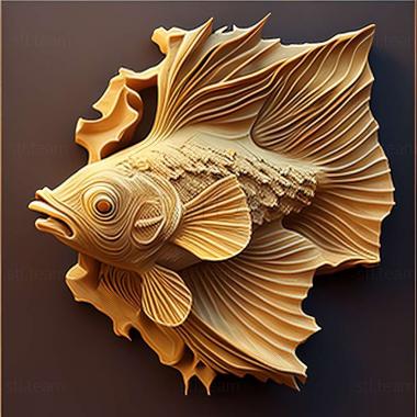 3D model Ancistrus claro fish (STL)