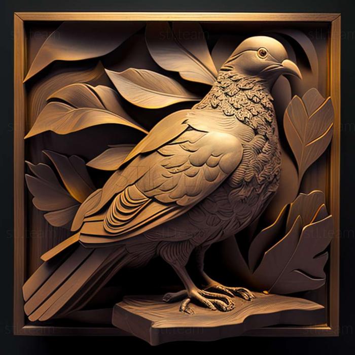 3D model Arthur the Pigeon American artist (STL)