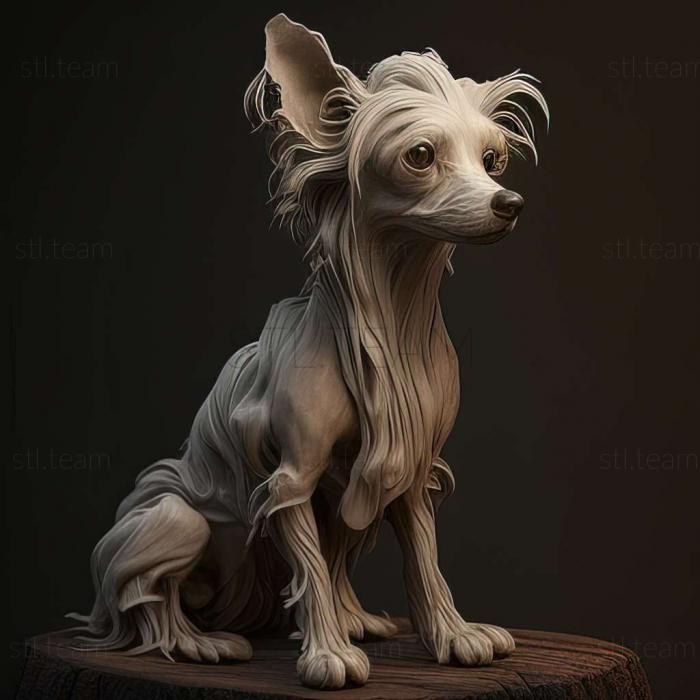 3D модель Китайська чубата собака (STL)