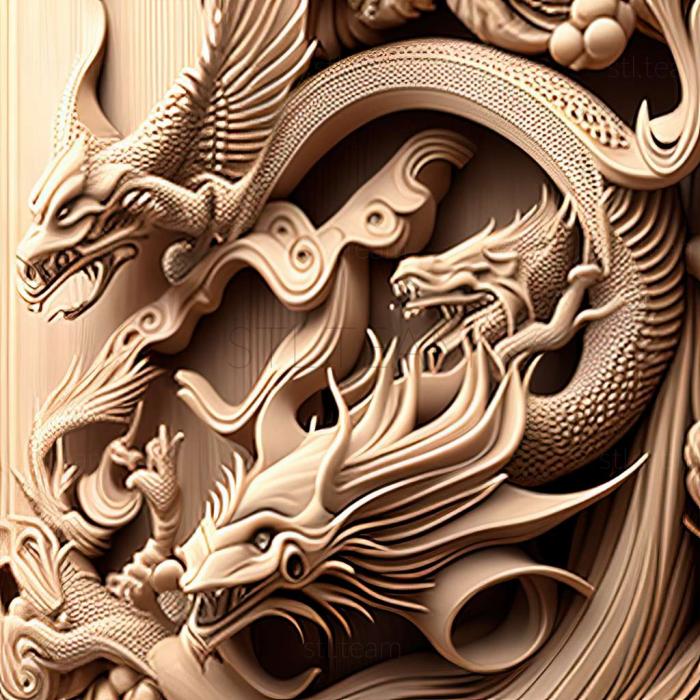 3D model Frieze FROM Dragon Pearl (STL)