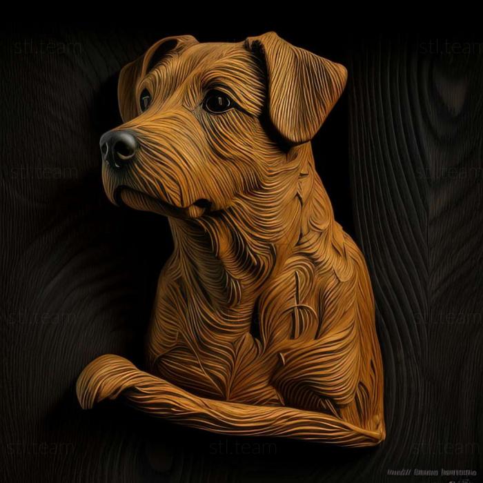 3D model Patterdale Terrier dog (STL)