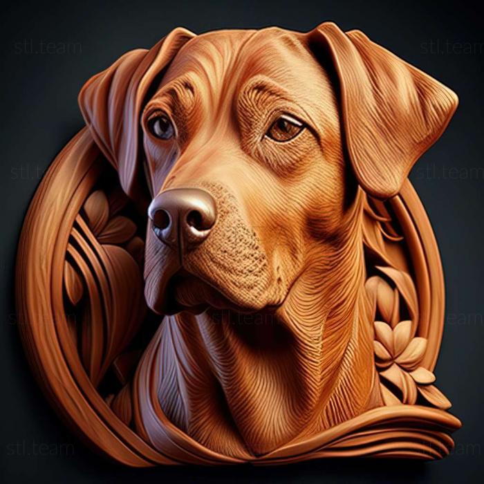 3D модель Собака породы грюнендаль (STL)