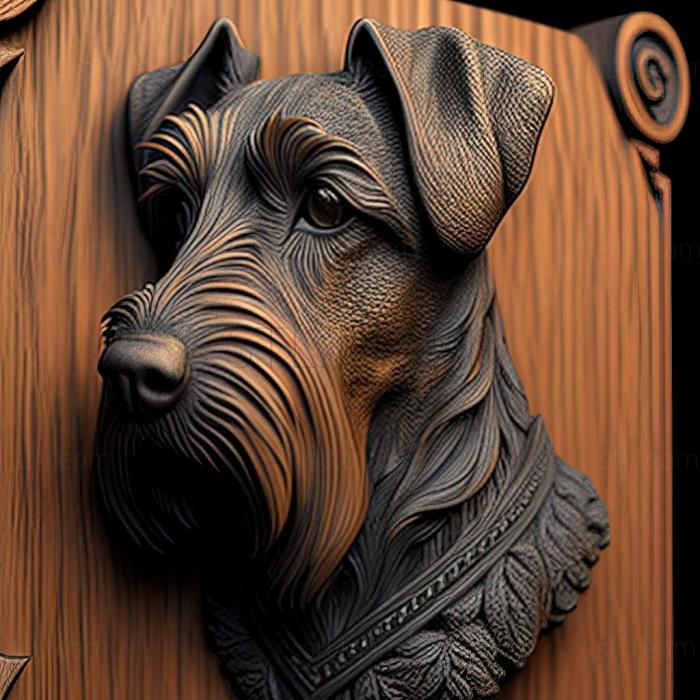 3D model German Jagdterrier dog (STL)