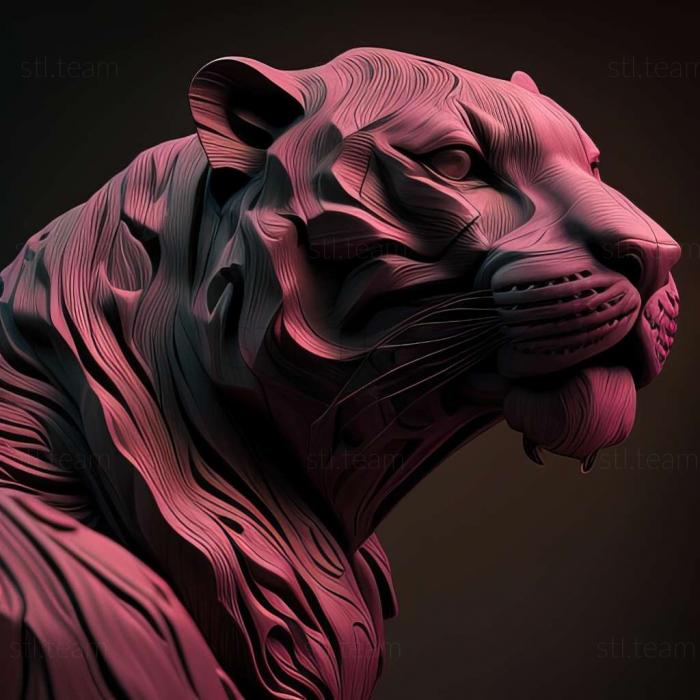 3D модель Пантера з Рожевої Пантери (STL)