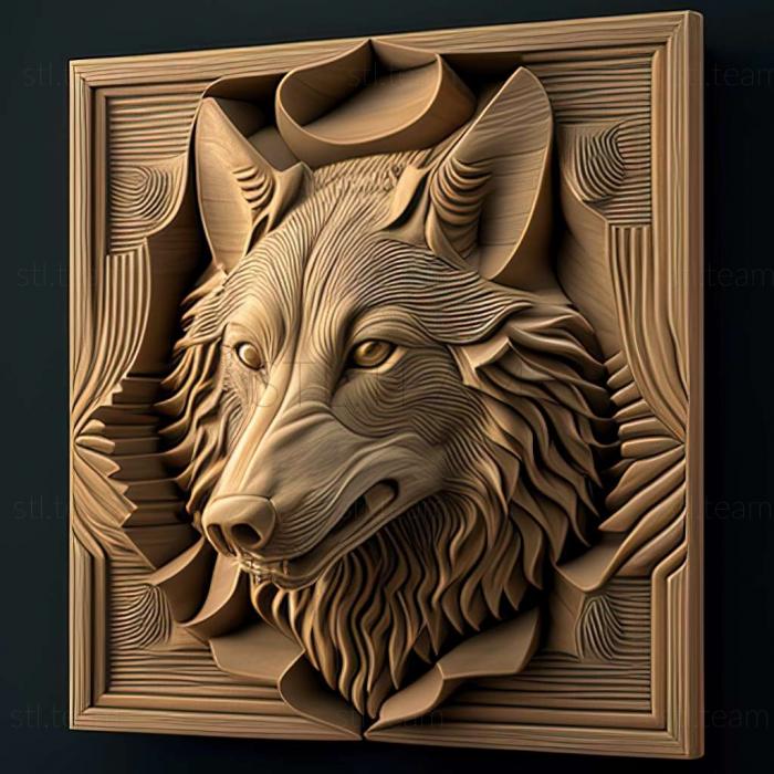 3D модель Canis lupus monstrabilis (STL)