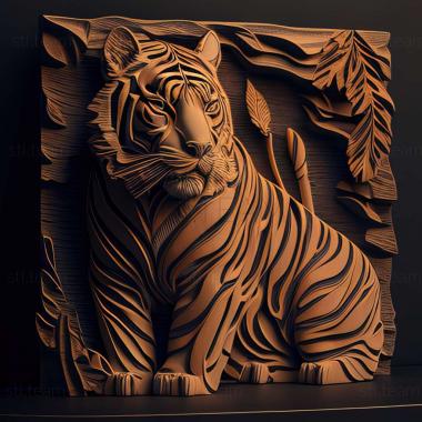 3D model Kuzya tiger famous animal (STL)