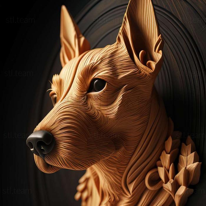 3D model Japanese Terrier dog (STL)