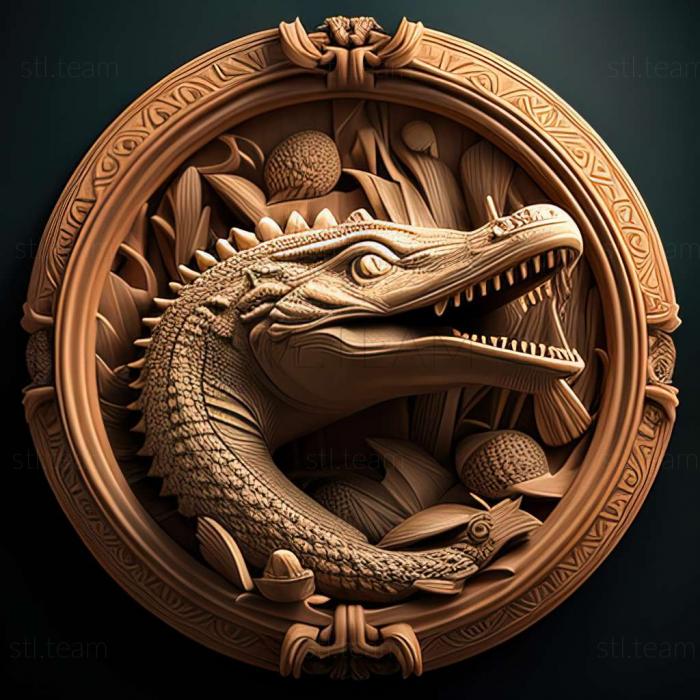 3D model Saturn alligator famous animal (STL)