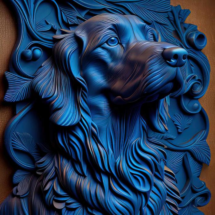 Blue Gascon Griffon dog