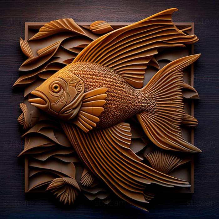 3D модель Цихлид рыба колибри (STL)