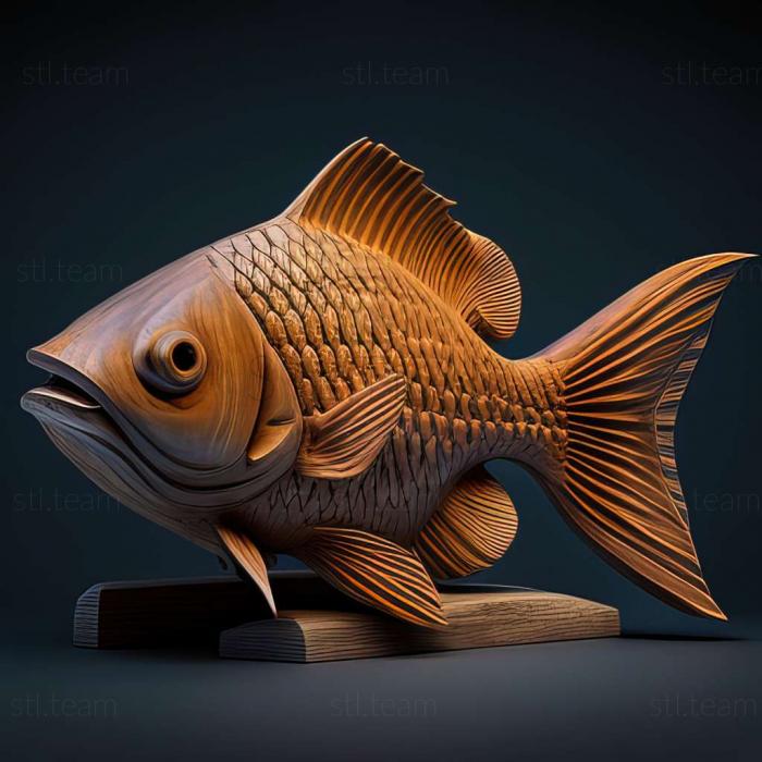 3D модель Южный афиосемион рыба (STL)