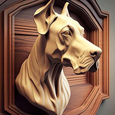 3D model The Great Dane of Argentina dog (STL)