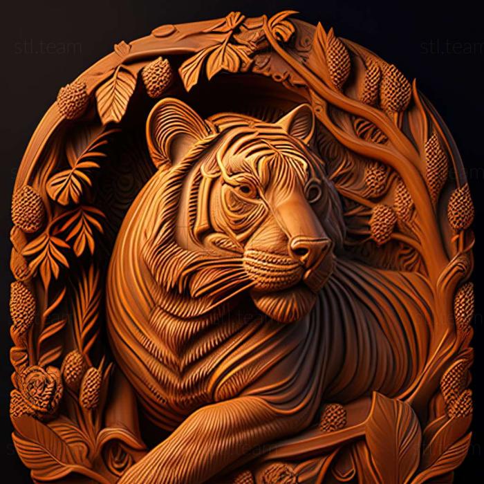 3D model Cinderella tigress famous animal (STL)