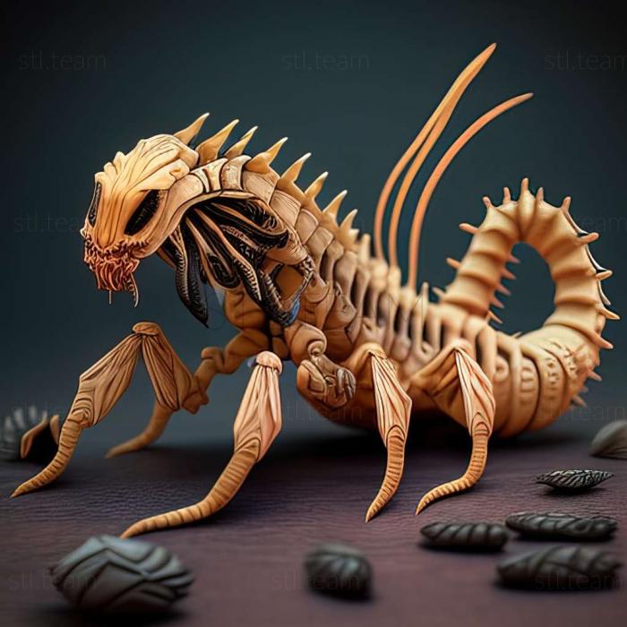 3D model Scolopendra canidens (STL)