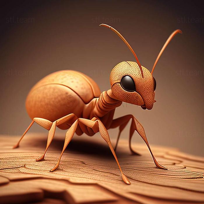 3D model Pheidole subaberrans (STL)