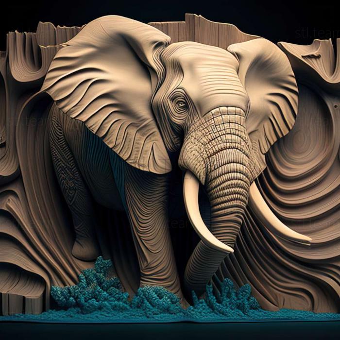 3D модель Loxodonta adaurora (STL)