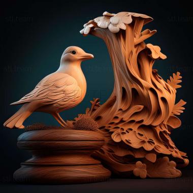 3D model Chanterelle and Seagull famous animal (STL)