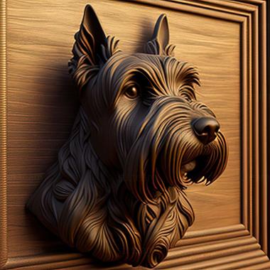 3D model Scottish Terrier dog (STL)