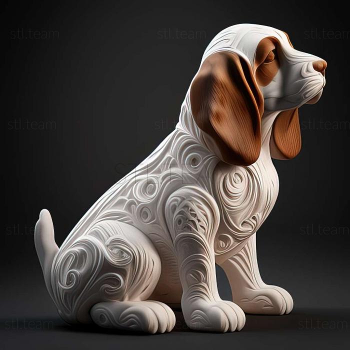 Animals Porcelain Hound dog